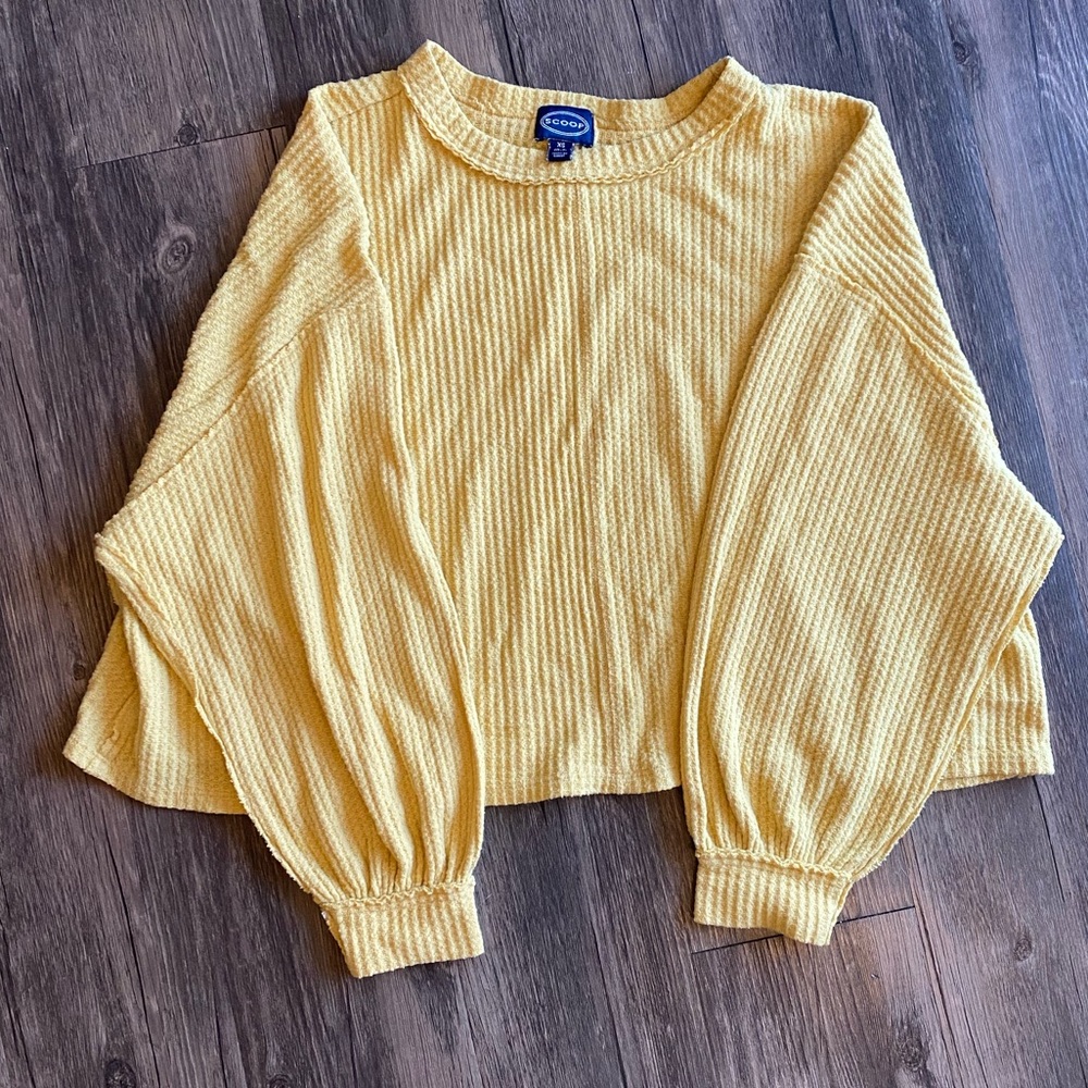 Oversized Y2K long sleeve slouch top